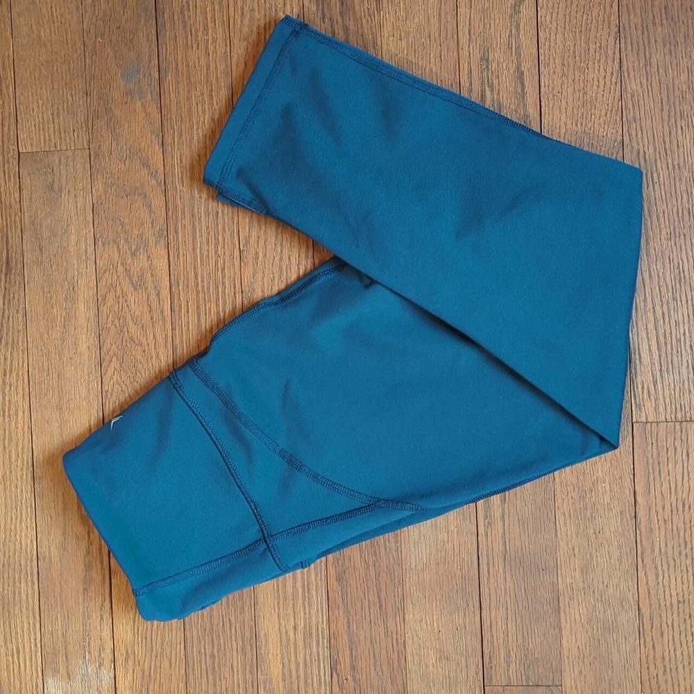 Old Navy Active - Women's Aqua Workout Leggings with Mesh Side Panels - Size M